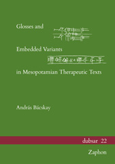 E-book, Glosses and Embedded Variants in Mesopotamian Therapeutic Texts, ISD