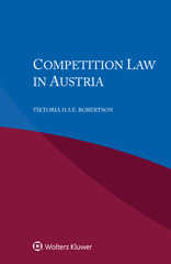E-book, Competition Law in Austria, Wolters Kluwer