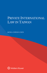 E-book, Private International Law in Taiwan, Wolters Kluwer