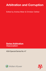 E-book, Arbitration and Corruption, Kluwer Law International