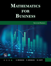 eBook, Mathematics for Business, Mercury Learning and Information
