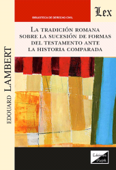 E-book, Tradición romana sobre la sucesión de formas del testamento, Ediciones Olejnik