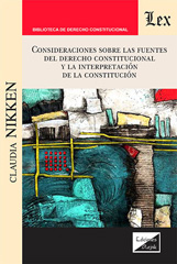 E-book, Consideraciones sobre las fuentess del derecho constitucional, Ediciones Olejnik