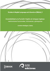 eBook, Accesibilidad a la función sujeto en lengua inglesa : restricciones funcionales, intrínsecas y jerárquicas, Universidad de Las Palmas de Gran Canaria