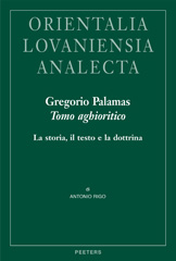 E-book, Gregorio Palamas, Tomo aghioritico : La storia, il testo e la dottrina, Peeters Publishers