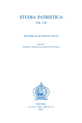 eBook, Studia Patristica : Vol. CIII - The Bible in the Patristic Period, Peeters Publishers