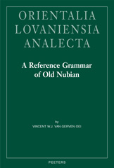 eBook, A Reference Grammar of Old Nubian, Peeters Publishers