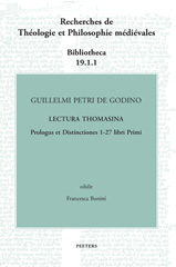 E-book, Guillelmi Petri de Godino Lectura Thomasina. Book I, Prologue and Distinctions 1-27, Peeters Publishers