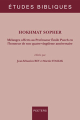 E-book, Hokhmat Sopher : Melanges offerts au Professeur Emile Puech en l'honneur de son quatre-vingtieme anniversaire, Peeters Publishers