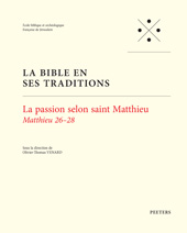 E-book, La Passion selon saint Matthieu : Matthieu 26-28, Peeters Publishers
