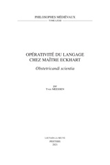 eBook, Operativite du langage chez Maitre Eckhart : Obstetricandi scientia, Meessen, Y., Peeters Publishers