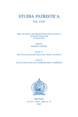 eBook, Papers presented at the Eighteenth International Conference on Patristic Studies held in Oxford 2019, Peeters Publishers