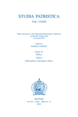 E-book, Papers presented at the Eighteenth International Conference on Patristic Studies held in Oxford 2019, Peeters Publishers