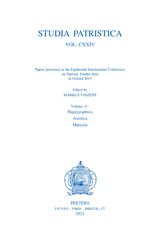 E-book, Papers presented at the Eighteenth International Conference on Patristic Studies held in Oxford 2019, Peeters Publishers