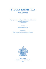 E-book, Papers presented at the Eighteenth International Conference on Patristic Studies held in Oxford 2019, Peeters Publishers