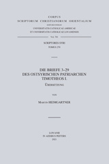 E-book, Die Briefe 3-29 des Ostsyrischen Patriarchen Timotheos I. V., Peeters Publishers