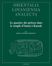 E-book, Le Quartier des pretres dans le temple d'Amon a Karnak, Masson-Berghoff, A., Peeters Publishers
