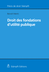 E-book, Droit des fondations d'utilité publique, Stämpfli Verlag