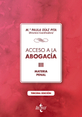 eBook, Acceso a la abogacía : Volumen III. Materia penal, Tecnos