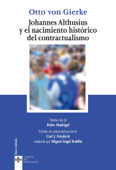 E-book, Johannes Althusius y el nacimiento histórico del contractualismo, Tecnos