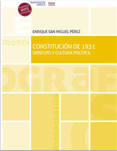 eBook, Constitución de 1931 : derecho y cultura política : todo lo que soy lo llevo conmigo, Tirant lo Blanch
