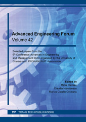 eBook, Advanced Engineering Forum, Trans Tech Publications Ltd