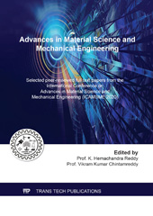 E-book, Advances in Material Science and Mechanical Engineering, Trans Tech Publications Ltd