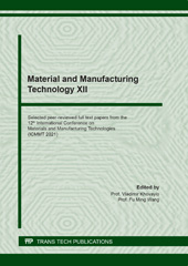 E-book, Material and Manufacturing Technology XII, Trans Tech Publications Ltd