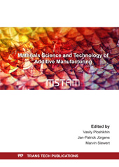 eBook, Materials Science and Technology of Additive Manufacturing, Trans Tech Publications Ltd