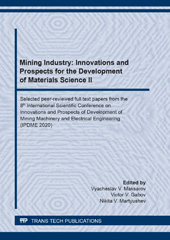 eBook, Mining Industry : Innovations and Prospects for the Development of Materials Science II, Trans Tech Publications Ltd
