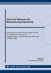 eBook, Advanced Materials and Manufacturing Engineering, Trans Tech Publications Ltd