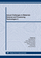 E-book, Actual Challenges in Materials Science and Processing Technologies II, Trans Tech Publications Ltd