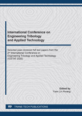 E-book, International Conference on Engineering Tribology and Applied Technology, Trans Tech Publications Ltd