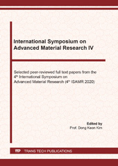 eBook, International Symposium on Advanced Material Research IV, Trans Tech Publications Ltd