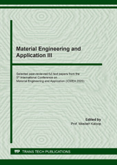 eBook, Material Engineering and Application III, Trans Tech Publications Ltd