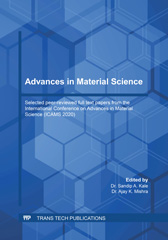 E-book, Advances in Material Science, Trans Tech Publications Ltd