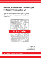 eBook, Binders, Materials and Technologies in Modern Construction VII, Trans Tech Publications Ltd