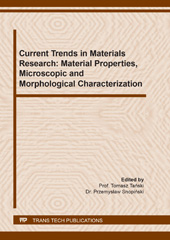 E-book, Current Trends in Materials Research : Material Properties, Microscopic and Morphological Characterization, Trans Tech Publications Ltd