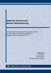 E-book, Materials Science and Modern Manufacturing, Trans Tech Publications Ltd