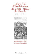 E-book, Llibre nou d'establisments de la vila i aldees de Morella : 1519-1581, Universitat Jaume I