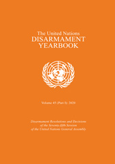 E-book, United Nations Disarmament Yearbook 2020, United Nations Publications