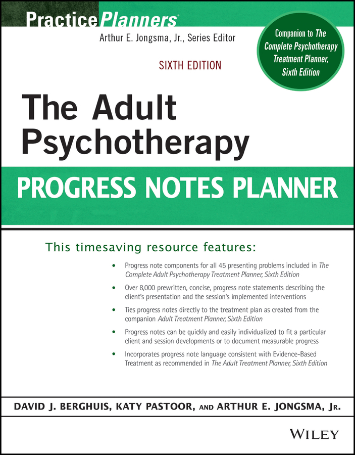 E-book, The Adult Psychotherapy Progress Notes Planner, John Wiley & Sons