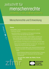 m, Menschenrechte und Entwicklung : zeitschrift für menschenrechte 1/2021, Wochenschau Verlag