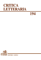 Fascicolo, Critica letteraria : 194, 1, 2022, Paolo Loffredo iniziative editoriali