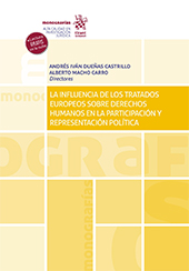 E-book, La influencia de los tratados europeos sobre derechos humanos en la participación y representación política, Tirant lo Blanch