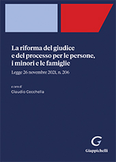 E-book, La riforma del giudice e del processo per le persone, i minori e le famiglie : legge 26 novembre 2021, n. 206, Giappichelli