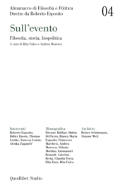 Chapter, Biopolitica e istituzioni, Quodlibet