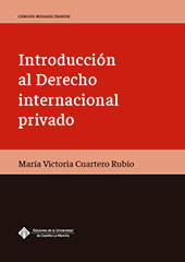 E-book, Introducción al Derecho internacional privado, Cuartero Rubio, María Victoria, Ediciones de la Universidad de Castilla-La Mancha