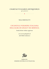 E-book, Un'antica versione italiana dell'alba di Giraut de Borneil, Edizioni di storia e letteratura