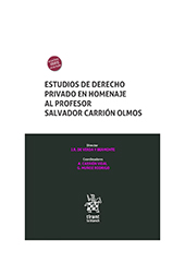 E-book, Estudios de derecho privado en homenaje al profesor Salvador Carrión Olmos, Tirant lo Blanch